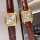 Copy Cartier Santos Dumont Couple watches Yellow Gold Quartz (6)_th.jpg